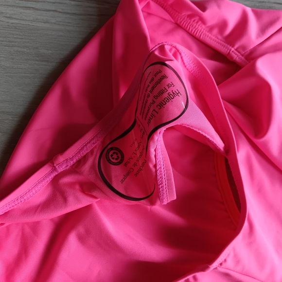 NEW Kate Spade One Piece Swimsuit Radiant Pink Orange Low Back Keyhole Size XL - Picture 9 of 10